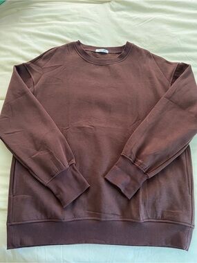 Pinspark Men’s Crewneck Sweatshirt in Chocolate Brown